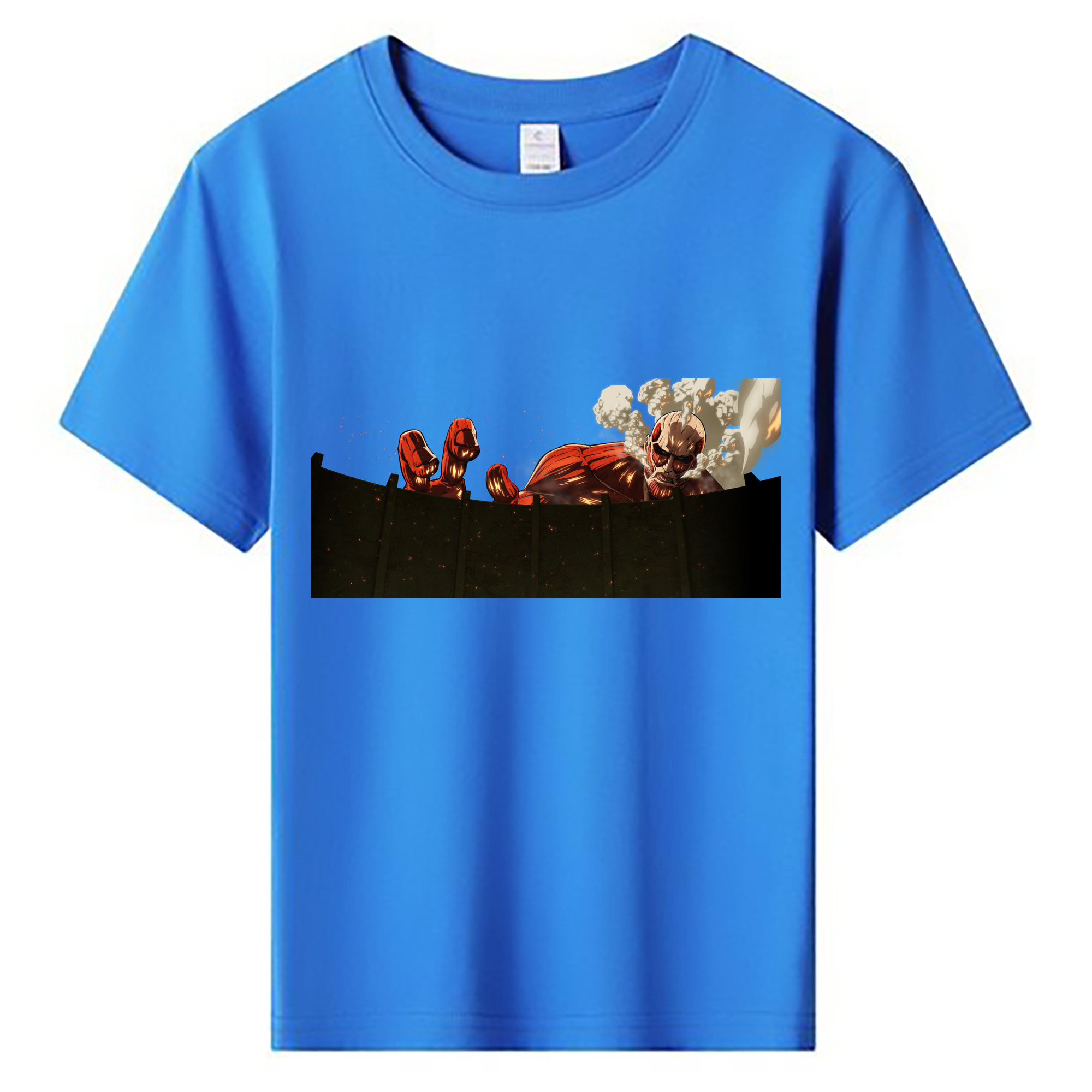 （画像用） 進撃の巨人 Attack on Titan 綿100％キッズTシャツ（フロントプリント）